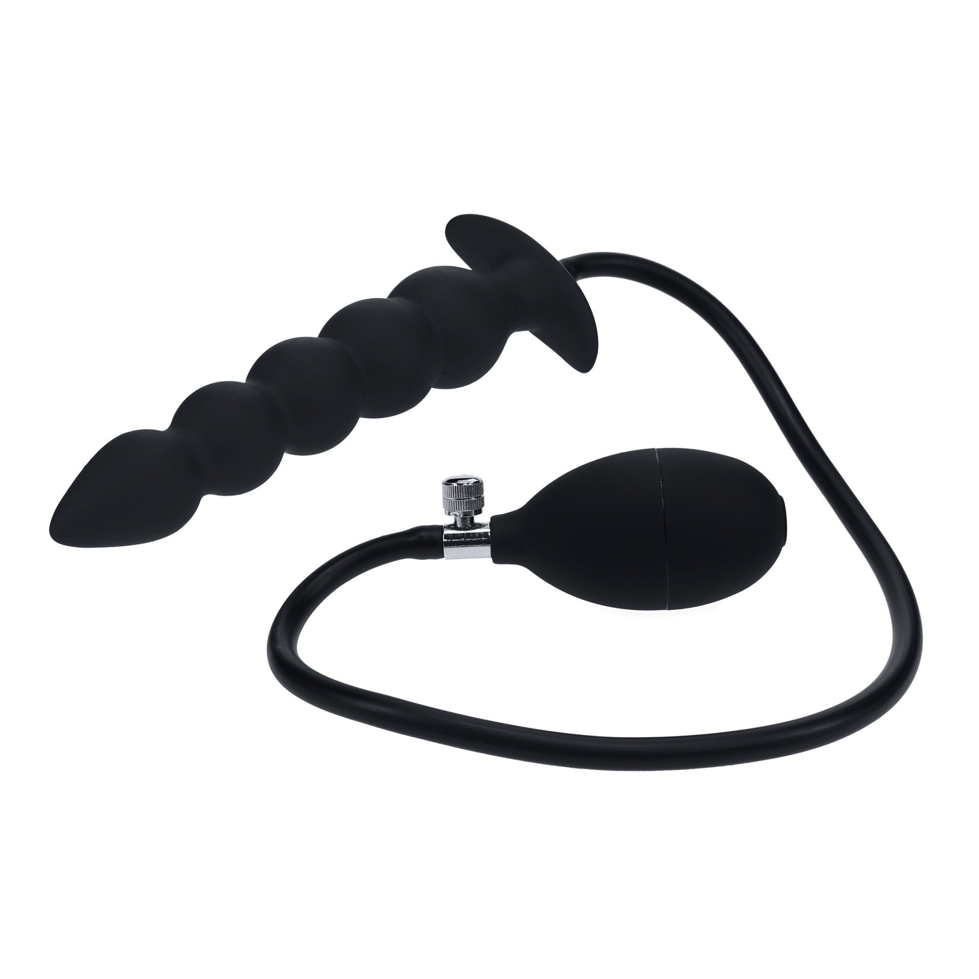 Pripučiami analiniai karoliukai „Beaded Inflatable Anal Plug“ - Levelz