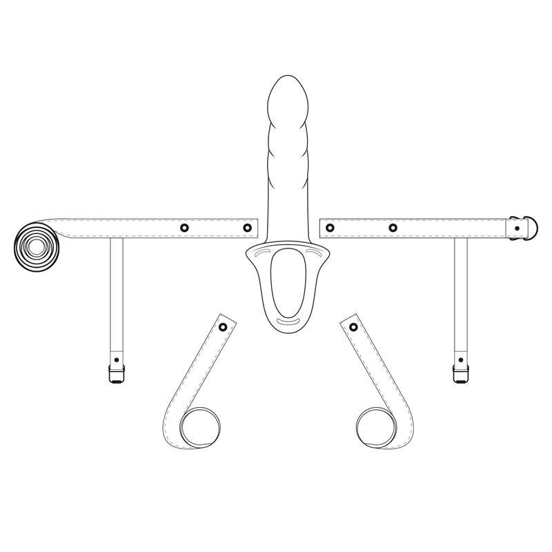 Tuščiaviduris strap-on dildo „Action Kevin L“ - Intoyou