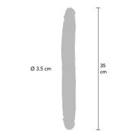 Dvigubas dildo „Foreskin Doubledong 35 cm“ - Get Real