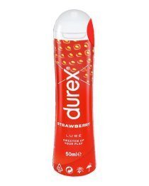Vandens pagrindo lubrikantas „Strawberry“, 50 ml - Durex
