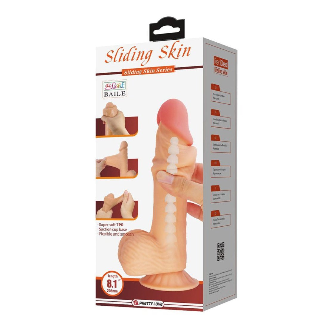 Falo imitatorius „Sliding Skin 8.1“ - Pretty Love
