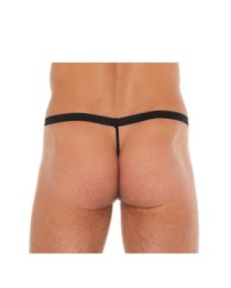 Vyriškos kelnaitės su juostele „Transparent Thong with Zipper“ - Amorable