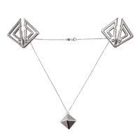 Spenelių spaustukai „Adjustable Metal Nipple Clamps with Heavy Pendant“ - Lockink