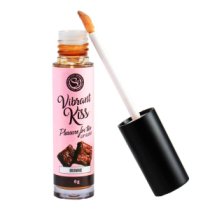 Lūpų blizgesys oraliniam seksui „Vibrant Kiss Brownie“, 6 g - Secret Play
