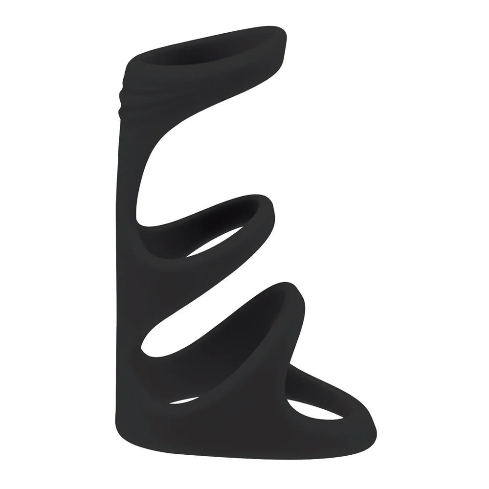 Penio žiedas „3 Loop Silicone Cock Ring“ - Shots Toys