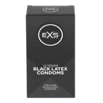 Prezervatyvai „Black Latex“, 12 vnt. - EXS Condoms