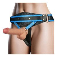 Vibruojantis strap-on dildo „Ingen Enhanced Strap on Set 8 L-2XL“