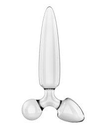 Stiklinis dildo „Triple Crystal 1” - Satisfyer