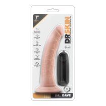Vibruojantis dildo „Dr. Skin Dr. Dave“ - Blush
