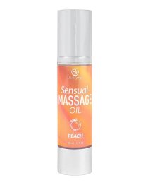 Masažo aliejus „Sensual Massage Oil Peach“, 50 ml - Secret Play