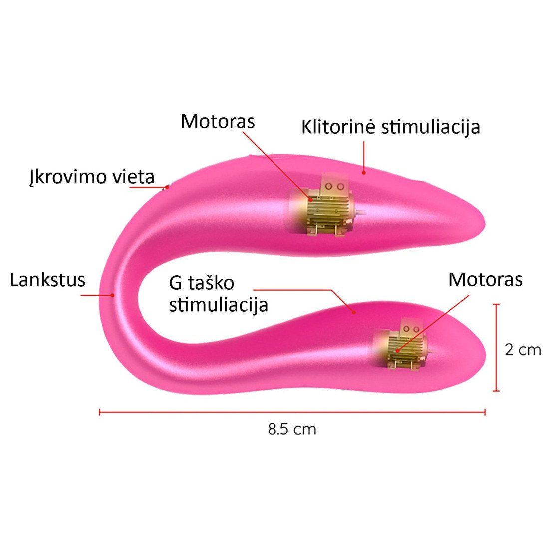 Išmanusis vibratorius poroms „Lisboa“ - Oninder