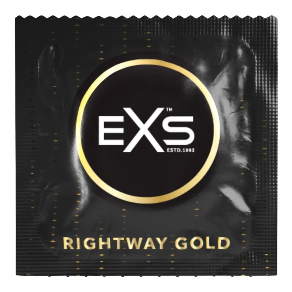 Prezervatyvai „Rightway Gold“, 12 vnt. - EXS Condoms