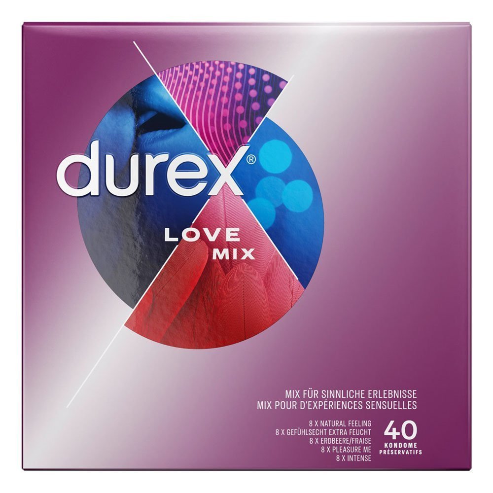 Prezervatyvų rinkinys „Love Mix“, 40 vnt. - Durex