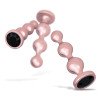 Analinių kaiščių rinkinys „Metal Butt Plug Set“ - Rosy Gold