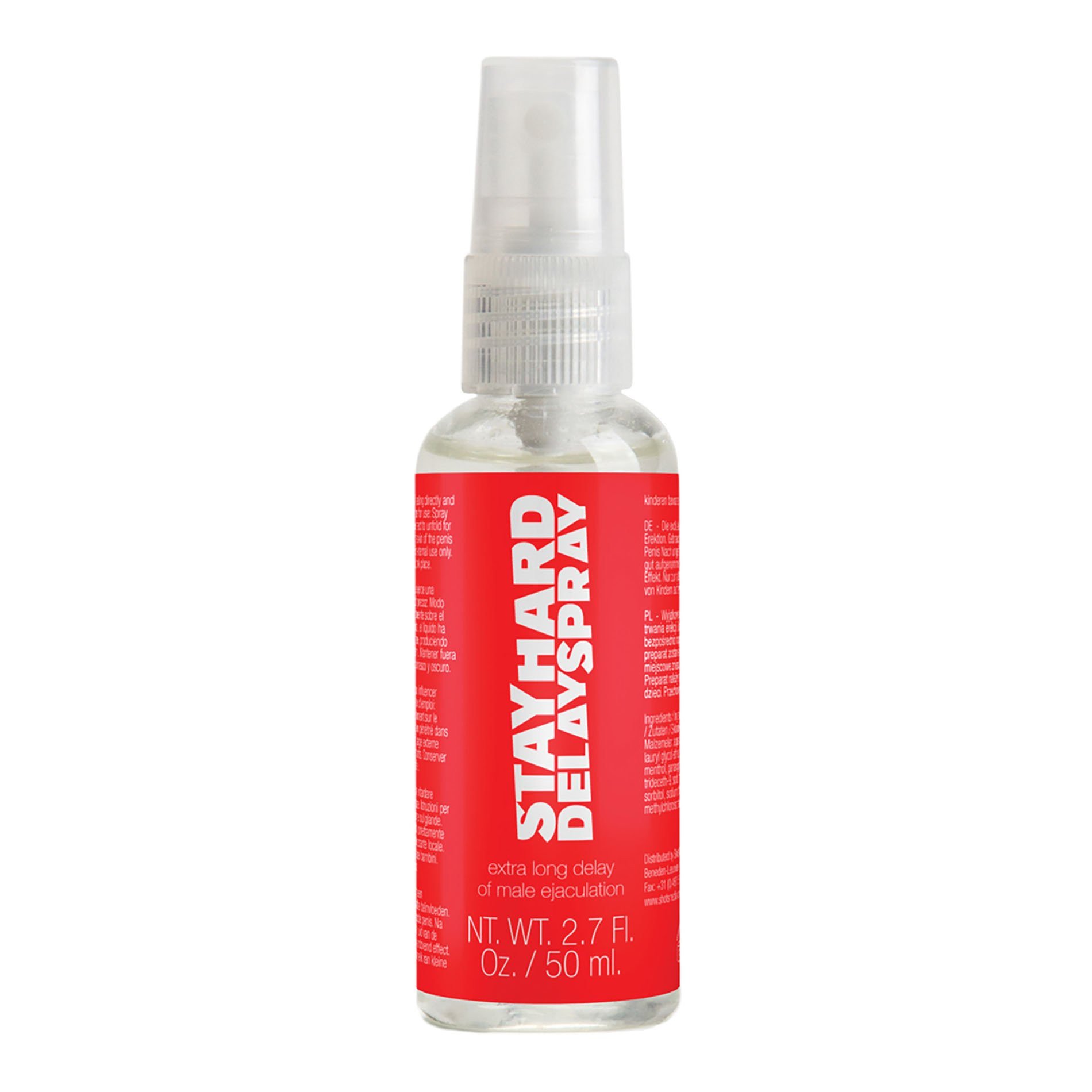 Ejakuliaciją nutolinantis purškalas „Stay Hard Delay Spray“, 50 ml - PharmQuests of Shots