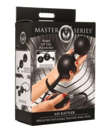 Pripučiamas analinis kaištis „Ass Rattler“ - Master Series