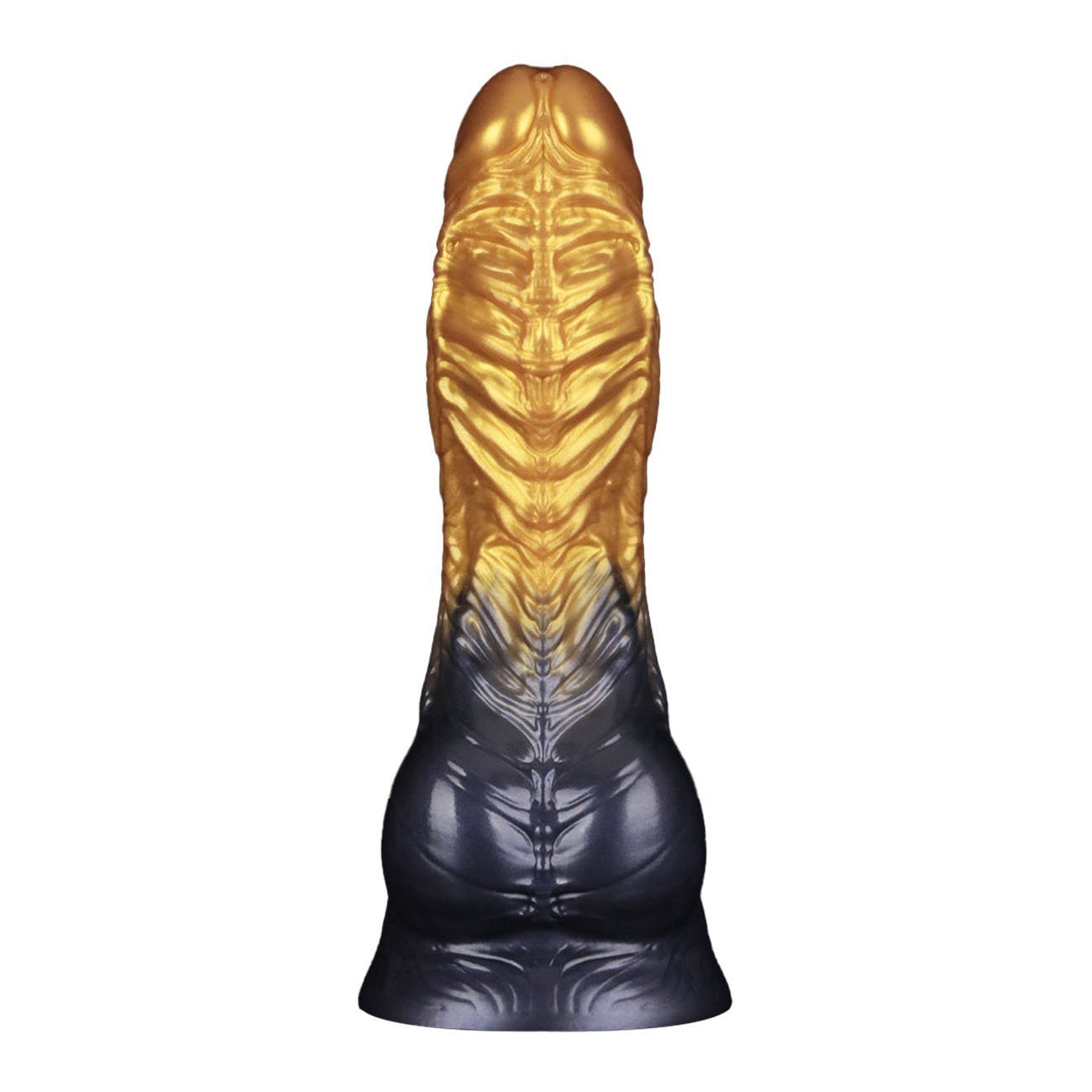 Pripučiamas silikoninis dildo „Aerosx Nr. 8.0 Gold/Black“ - Lovetoy