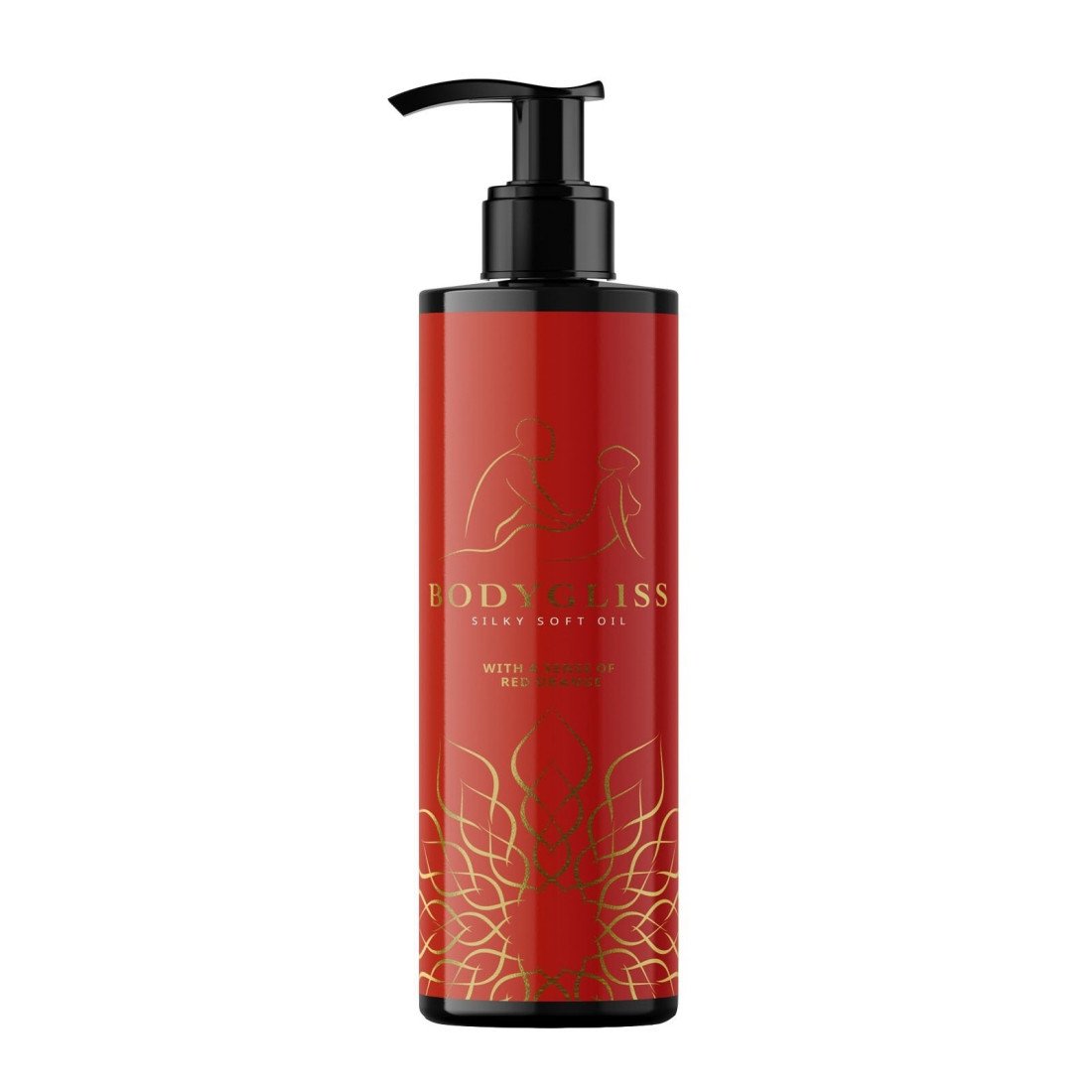 Silikono pagrindo masažo aliejus „Red Orange“, 150 ml - Bodygliss