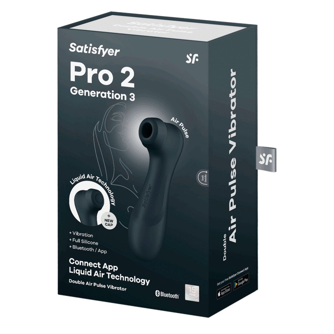 Išmanusis vibruojantis klitorinis stimuliatorius „Pro 2 Generation 3“ - Satisfyer