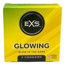 Prezervatyvai „Glowing“, 3 vnt. - EXS Condoms