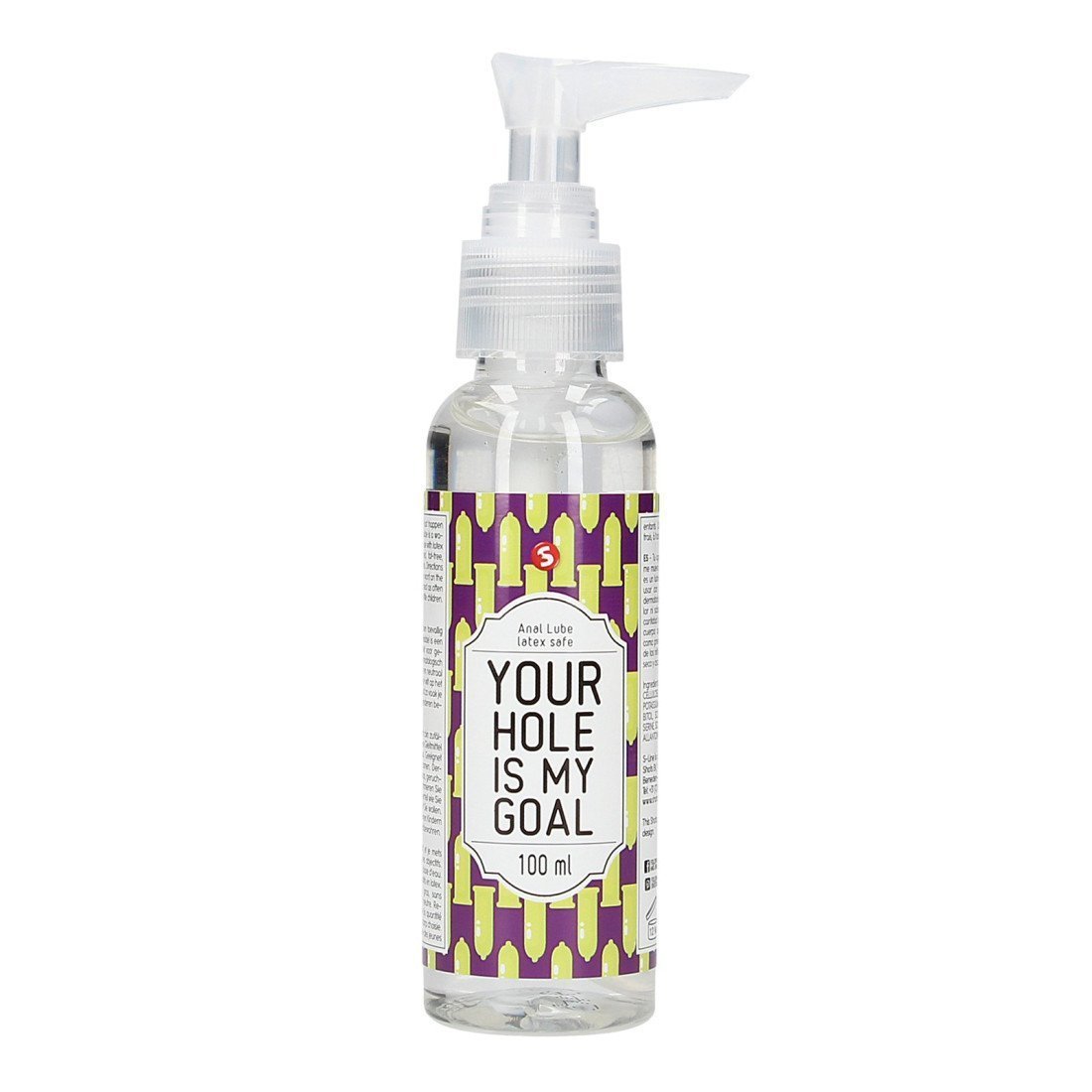 Analinis vandens pagrindo lubrikantas „Your Hole is My Goal“, 100 ml - S-Line