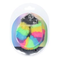 Antrankiai „Heavy-duty Fluffy Handcuffs Multicolor 1“ - Ouch!