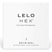 Prezervatyvai „HEX“, 3 vnt. - LELO