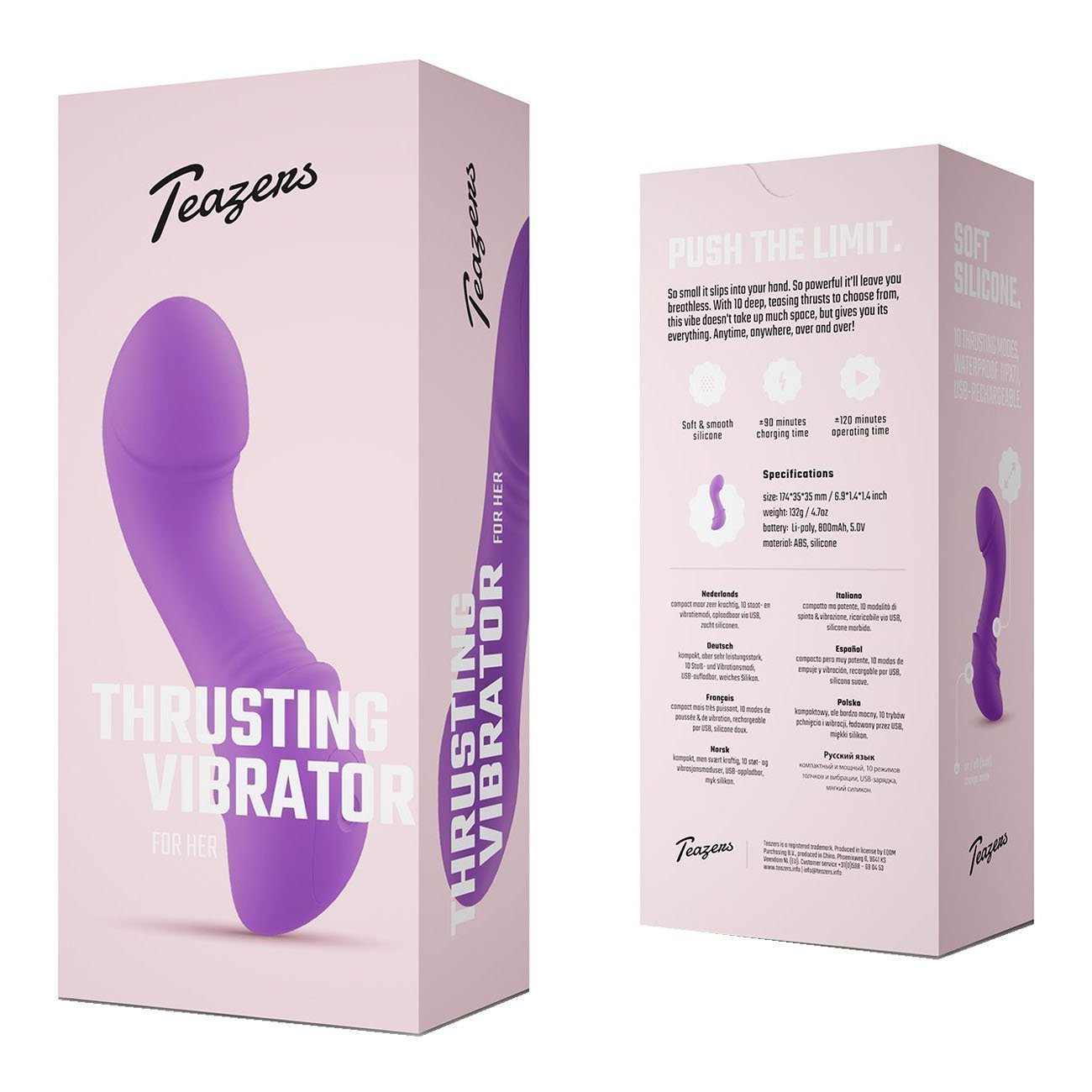 Automatinis vibratorius „Thrusting Vibrator“ - Teazers