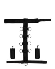 Kūno suvaržymo sistema „Restraint Harness with Collar and Hand Cuffs“ - Ouch!