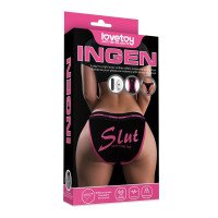 Vibruojančios kelnaitės „Slut“ - Love Toy
