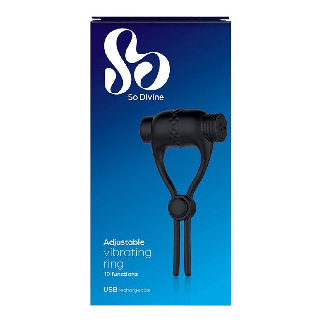 Vibruojantis penio žiedas „Adjustable Vibrating Ring“ - So Divine
