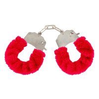 Metaliniai antrankiai „Furry Fun Cuffs“ - ToyJoy