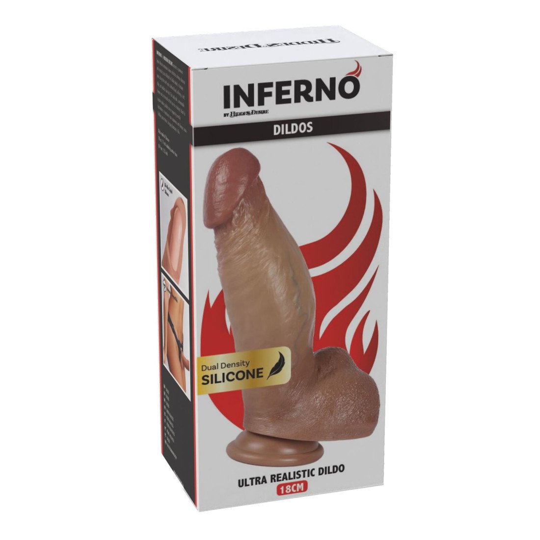 Silikoninis falo imitatorius „Inferno Ultra Realistic Dildo“ - Hidden Desire