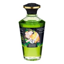 Afrodiziakinis šildantis aliejus „Exotic Green Tea“, 100 ml - Shunga