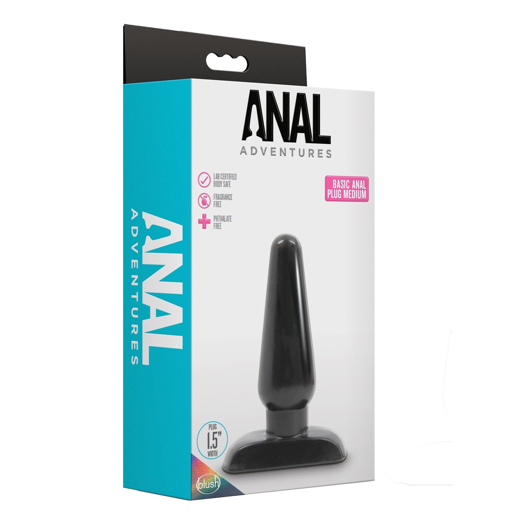 Vidutinis analinis kaištis „Anal Adventures Basic“ - Blush