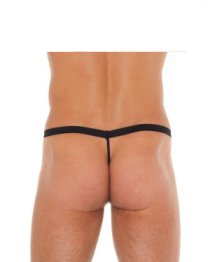 Vyriškos kelnaitės su juostele „Transparent Thong with Zipper“ - Amorable