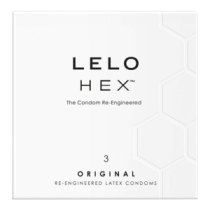 Prezervatyvai „HEX“, 3 vnt. - LELO