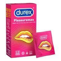 Prezervatyvai „Pleasuremax“, 12 vnt. - Durex