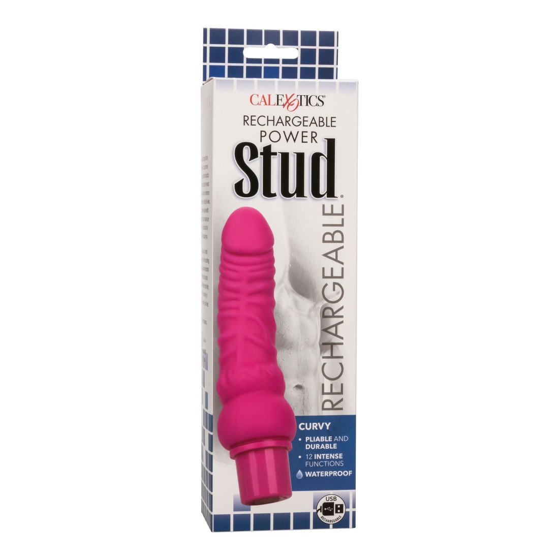 Vibruojantis dildo „Rechargeable Stud Curvy“ - CalExotics