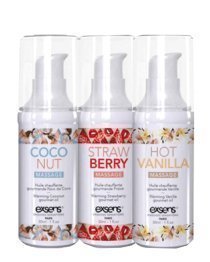 Masažo aliejų rinkinys „Let‘s Travel“, 3x30ml - Exsens