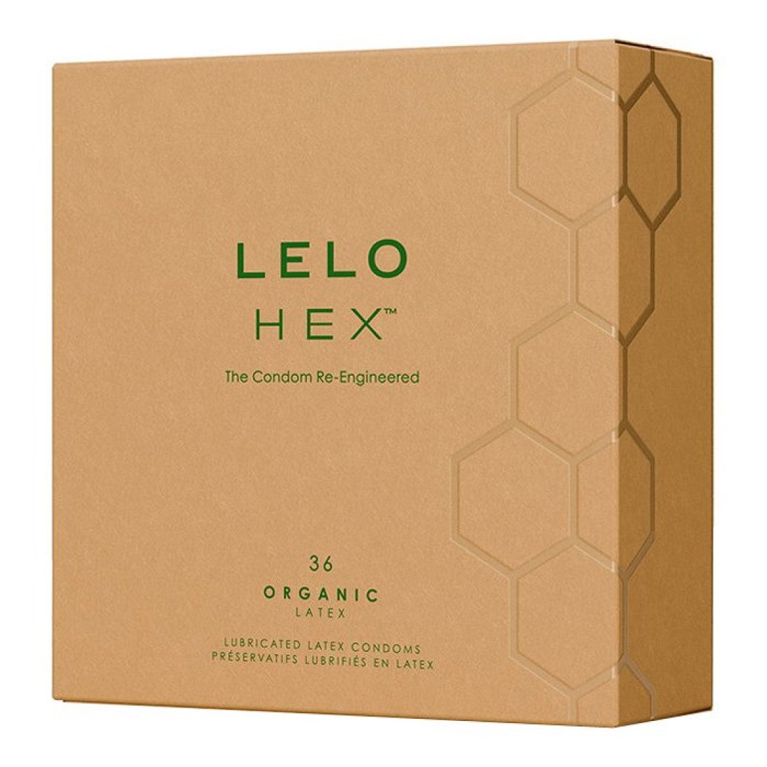 Prezervatyvai „HEX Organic Latex“, 36 vnt - LELO