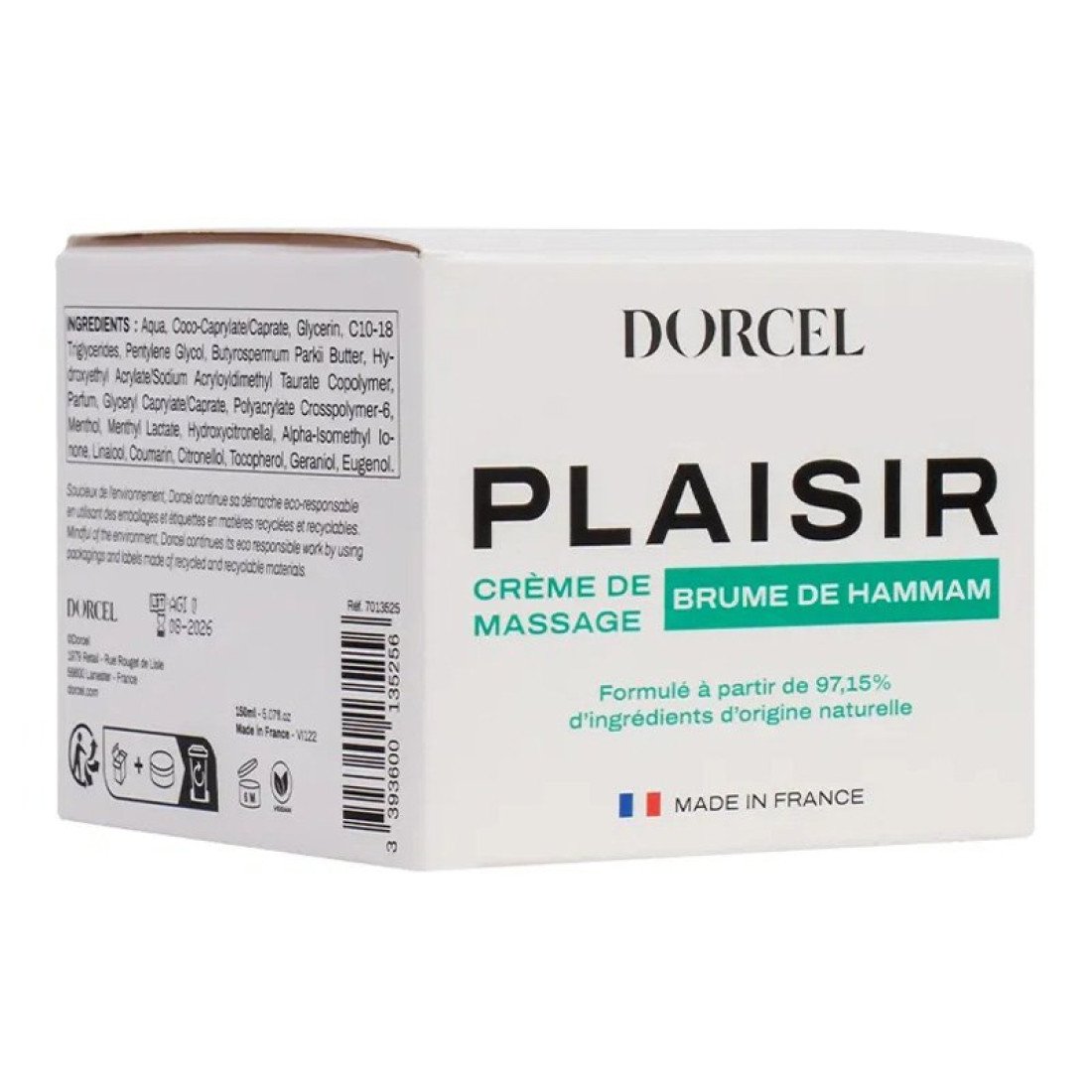 Masažo kremas „Plaisir Brume De Hammam“, 150 ml - Dorcel