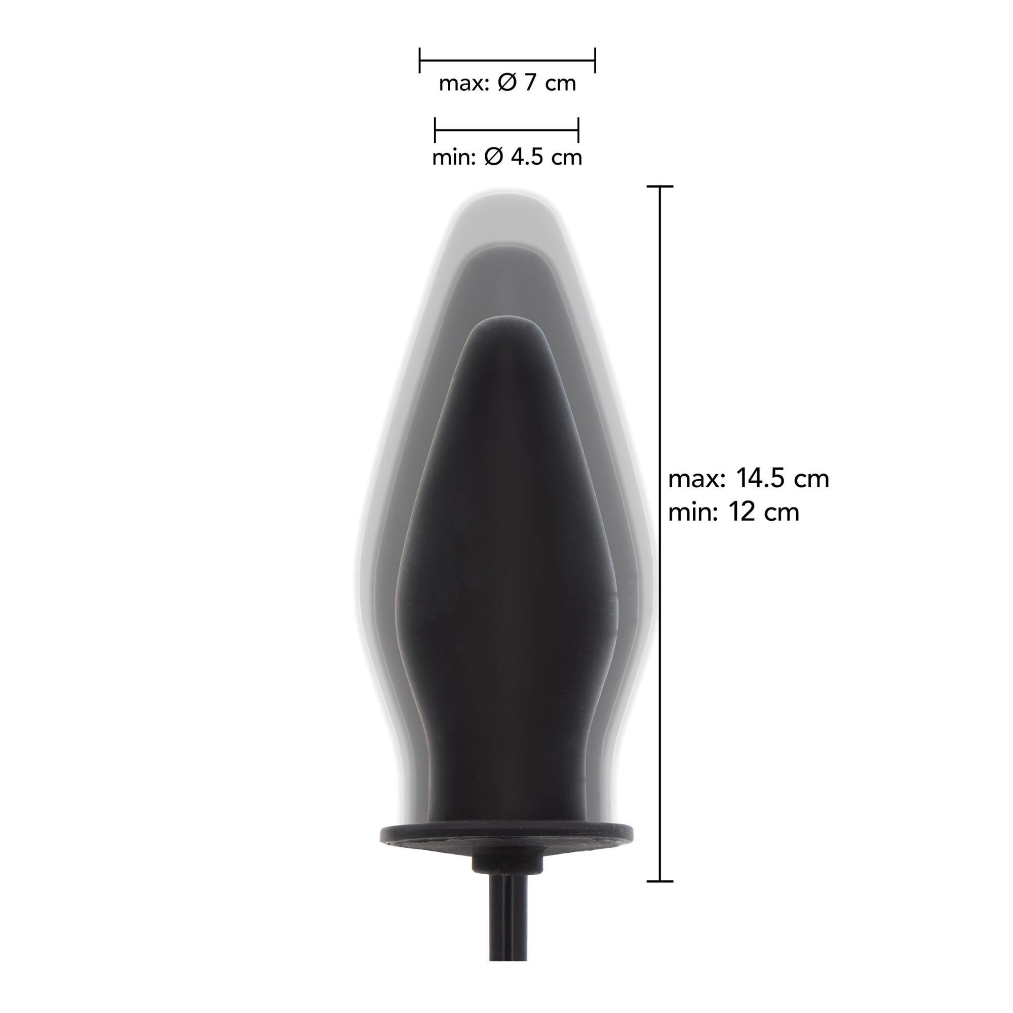 Pripučiamas analinis kaištis „Inflatable Butt Plug Advanced“ - Extreme