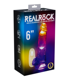Vibruojantis falo imitatorius „LED Vibrating Cock 6“ - RealRock