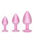 Analinių kaiščių rinkinys „Metal Anal Plug Set Pink“