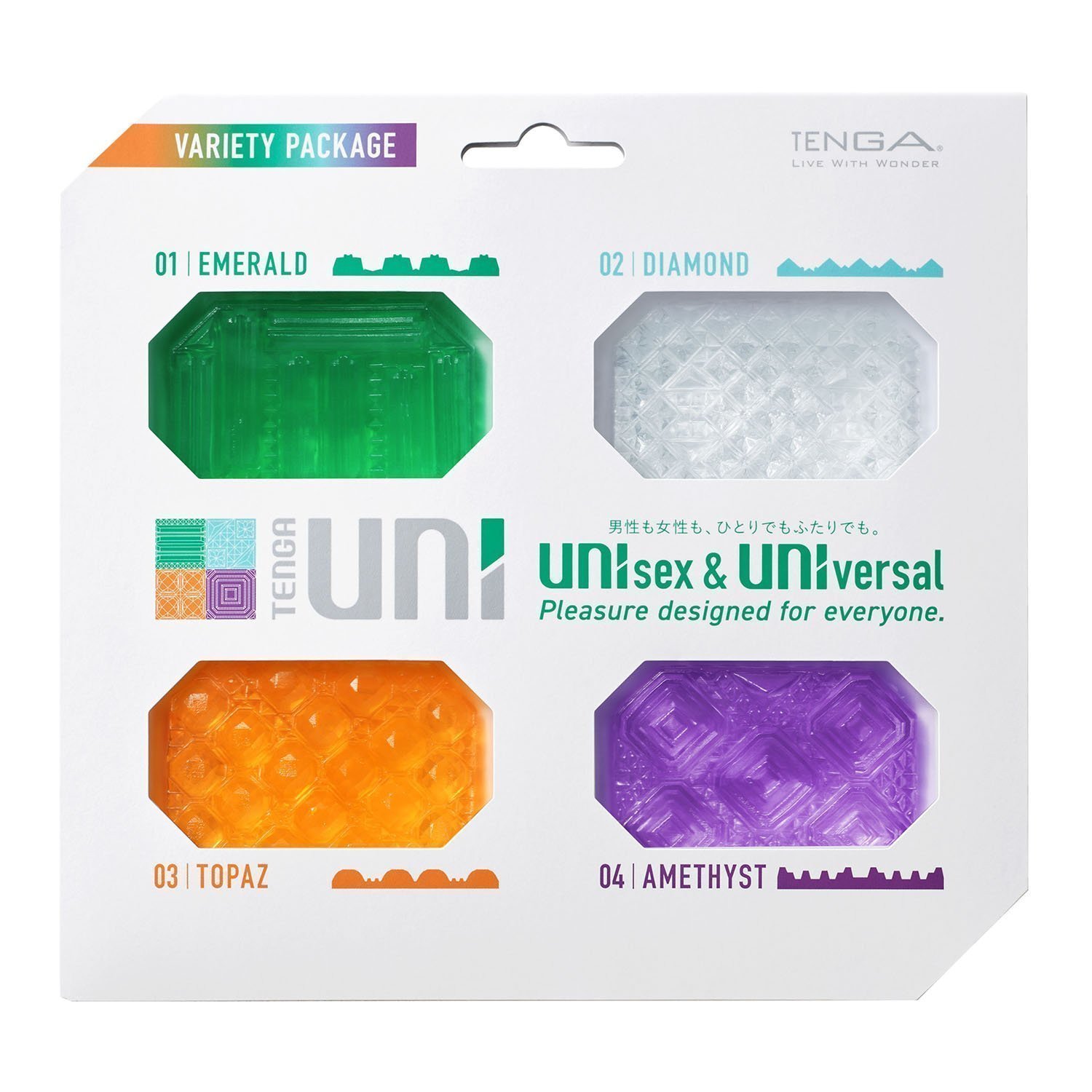 Universalių stimuliatorių rinkinys „Uni Variety Pack“ - Tenga