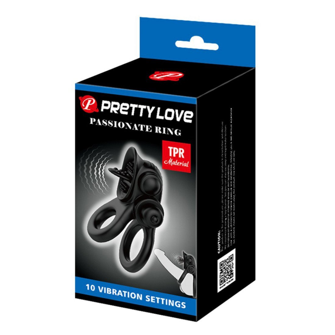 Vibruojantis penio ir sėklidžių žiedas „Passionate Ring“ - Pretty Love