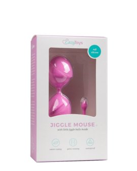 Rožiniai vaginaliniai kamuoliukai „Jiggle Mouse Straight“ - EasyToys
