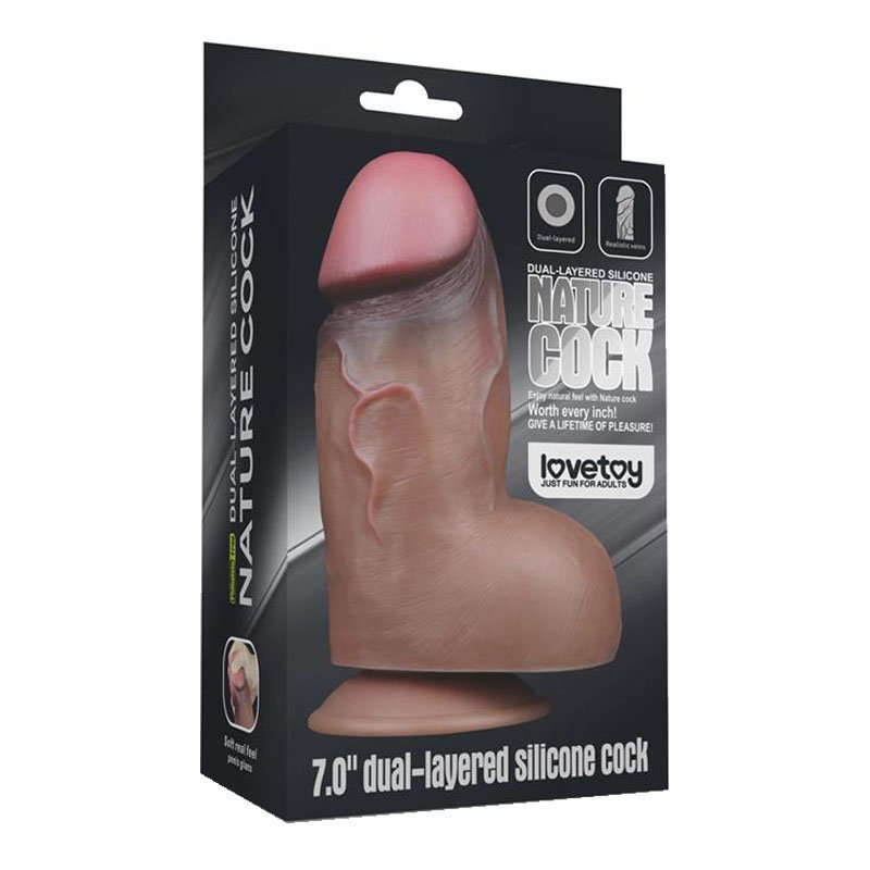 Silikoninis falo imitatorius „Nature Cock Nr. 7.0“ - Love Toy