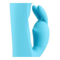 Vibratorius kiškutis „Ribbed Ultra Soft Silicone Rabbit Vibrator“ - Loveline
